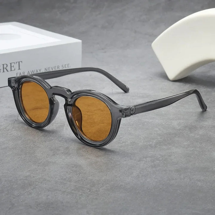 Trieste Round Sunglasses – Keyhole Bridge – UV400 Tinted Lenses – view 7