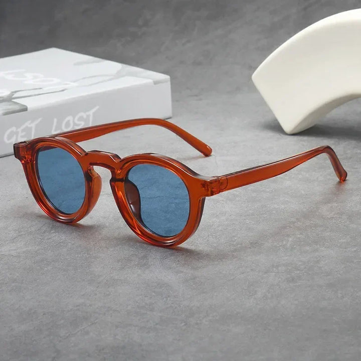 Trieste Round Sunglasses – Keyhole Bridge – UV400 Tinted Lenses – view 8