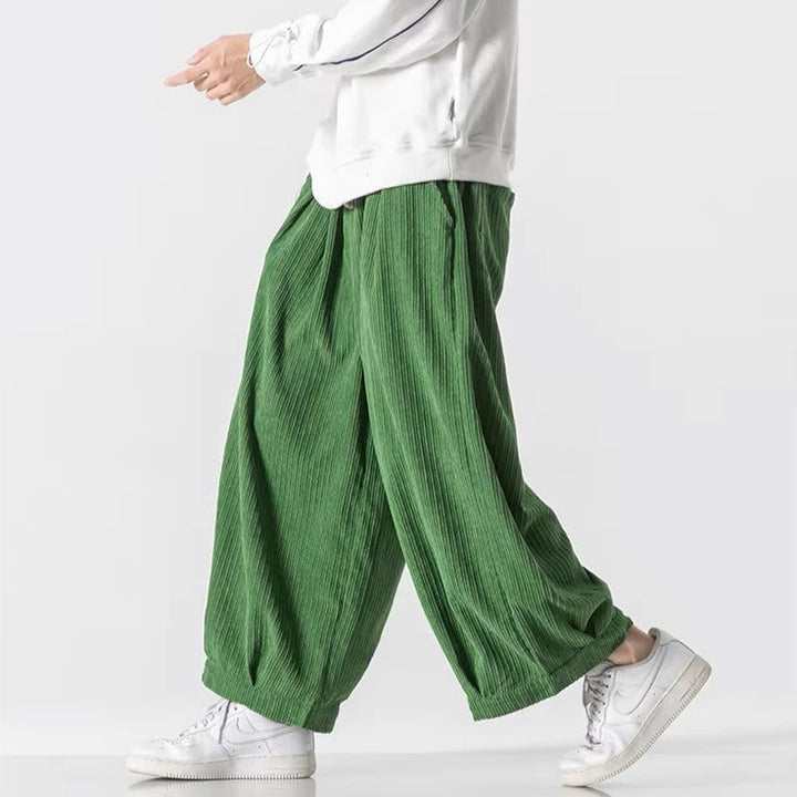 Men's Wide-Leg Corduroy Trousers – Relaxed Drawstring Comfort – view 10