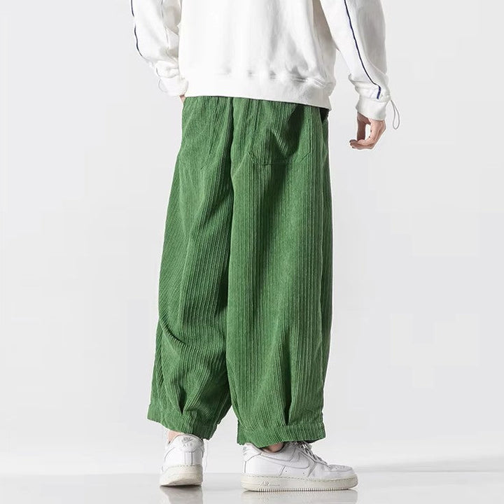 Men's Wide-Leg Corduroy Trousers – Relaxed Drawstring Comfort – view 11