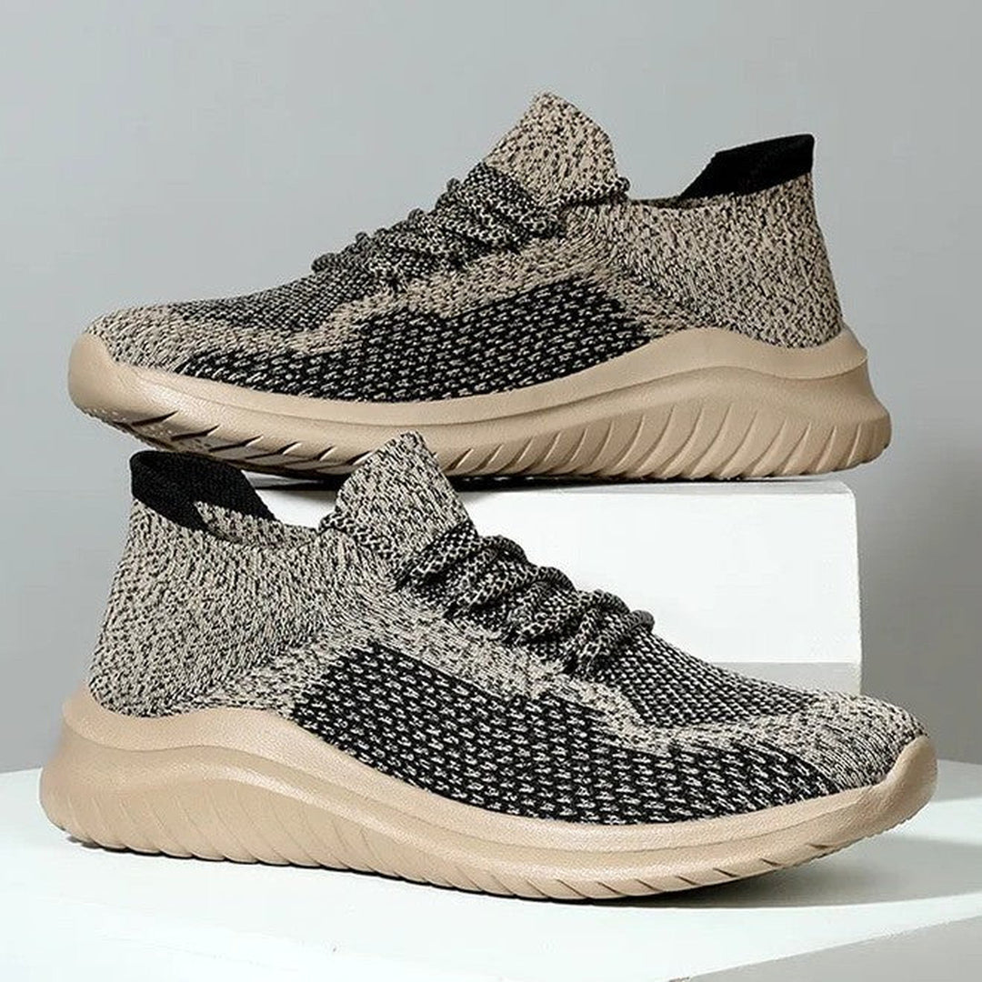 Men's Knit Mesh Trainers – Cushioned Everyday Walking Shoes – view 2
