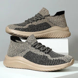 Men's Knit Mesh Trainers – Cushioned Everyday Walking Shoes