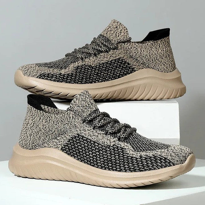 Men's Knit Mesh Trainers – Cushioned Everyday Walking Shoes – view 2