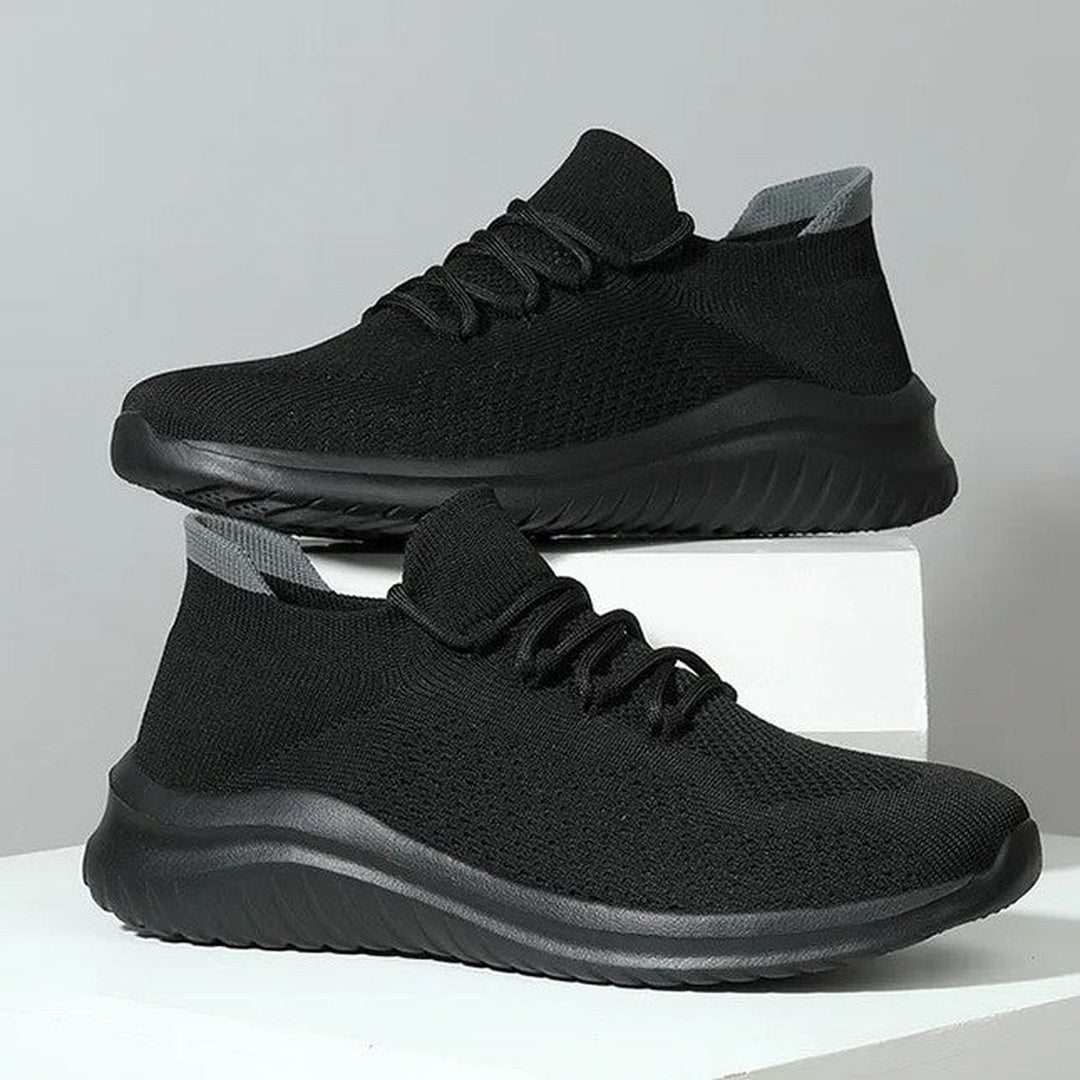 Men's Knit Mesh Trainers – Cushioned Everyday Walking Shoes – view 12