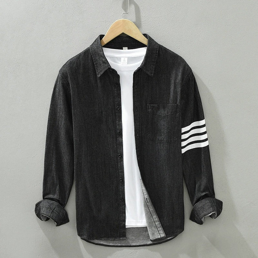 Men's Denim Shirt – Lightweight Cotton Western Shirt – view 4
