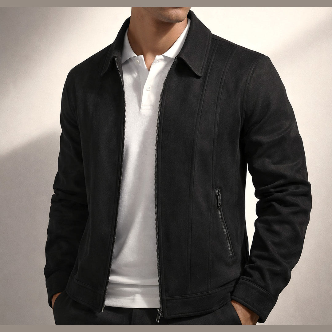 Men's Marseille Suede Jacket – Vintage-Finish Casual Layering – view 3