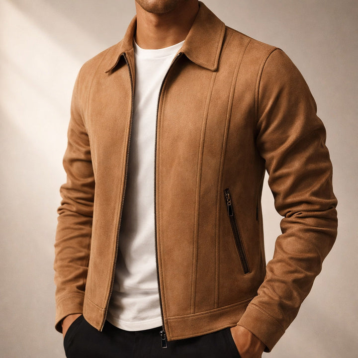 Men's Marseille Suede Jacket – Vintage-Finish Casual Layering – view 4