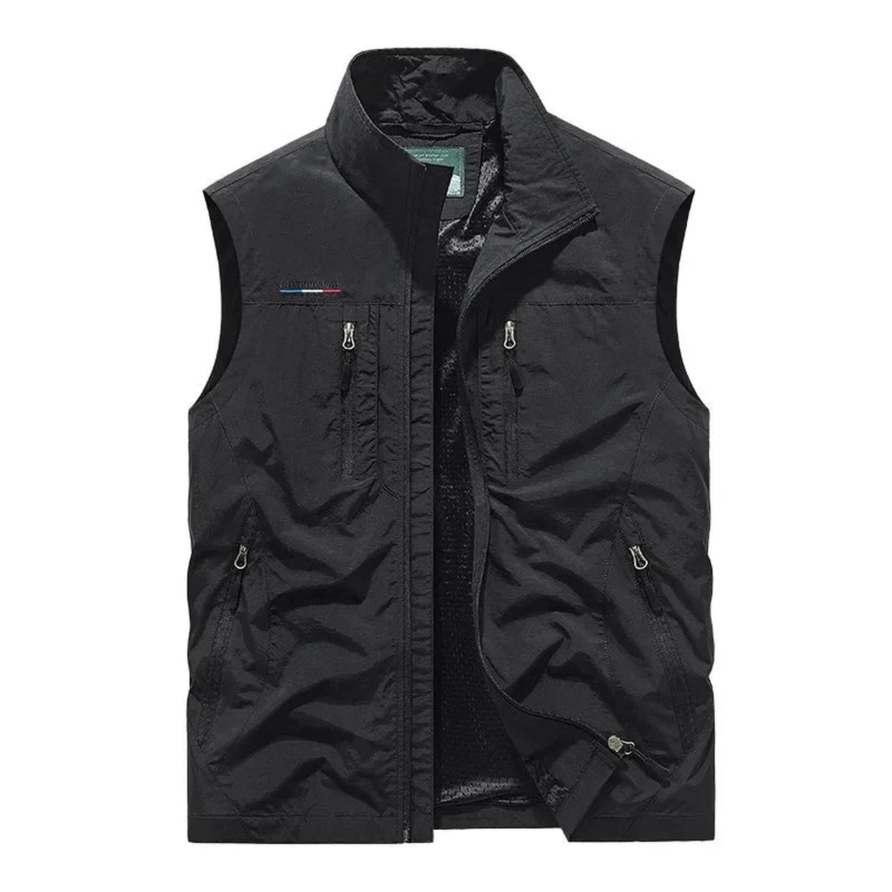 Men's Multi-Pocket Utility Gilet – Lightweight Nylon Vest – view 2
