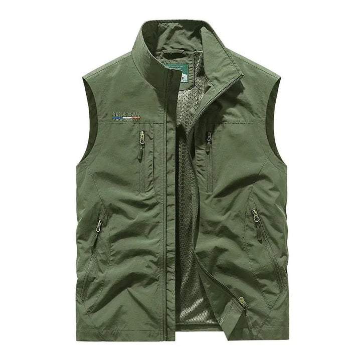 Men's Multi-Pocket Utility Gilet – Lightweight Nylon Vest – view 5