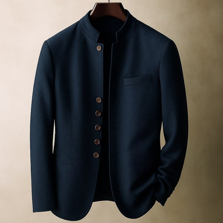 Men's Helsinki Wool Jacket – Stand-Collar Tailored Layer – view 2