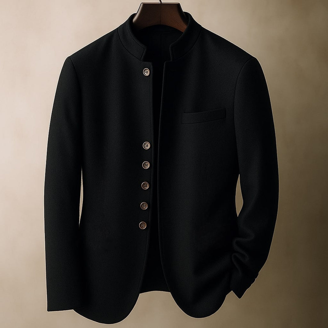 Men's Helsinki Wool Jacket – Stand-Collar Tailored Layer – view 3