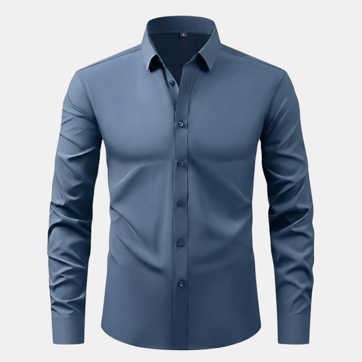 Men's Stretch Dress Shirt – Wrinkle-Resistant Office Shirt