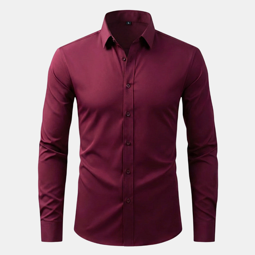 Men's Stretch Dress Shirt – Wrinkle-Resistant Office Shirt