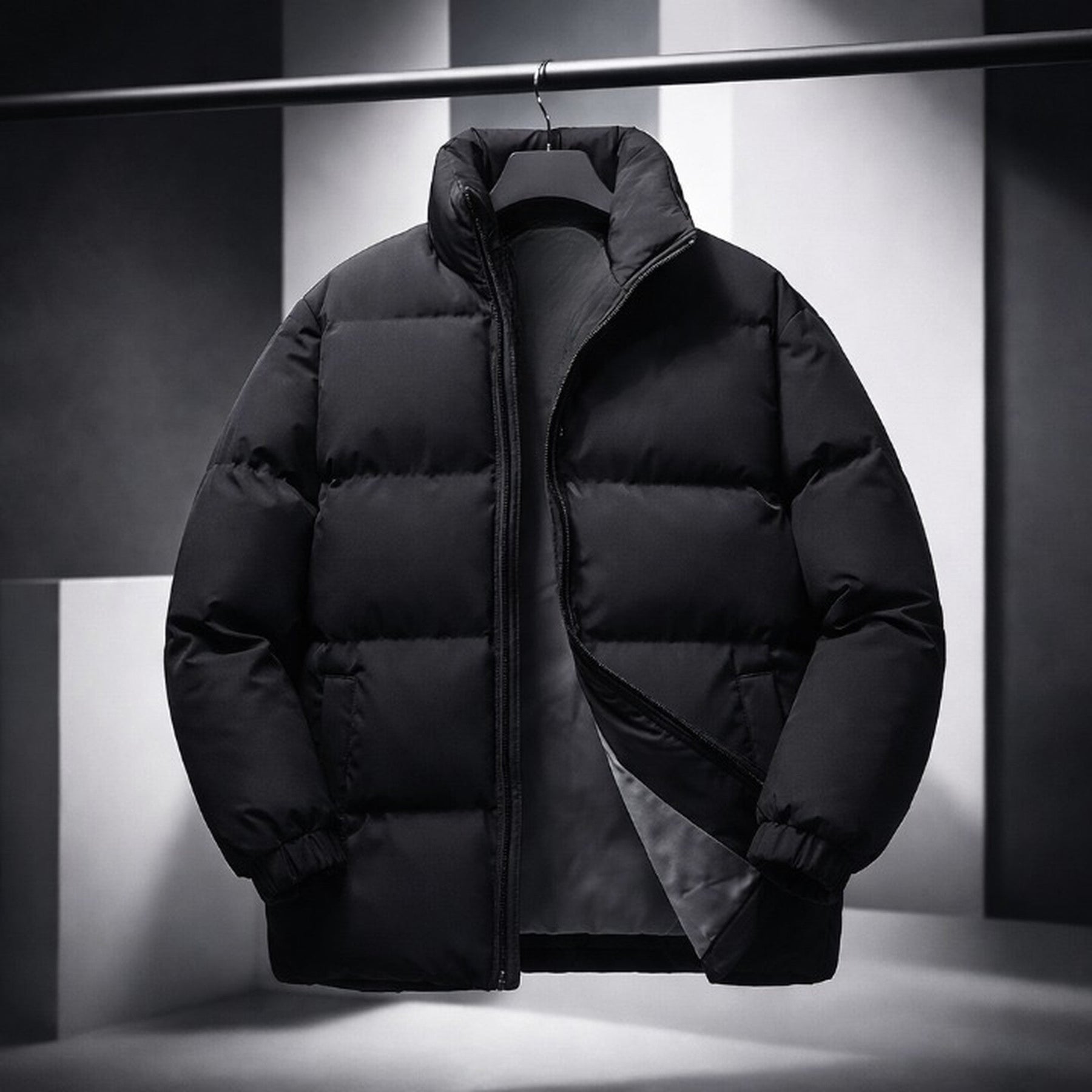 Men's Insulated Puffer Jacket – Lightweight Warm Winter Coat – view 5