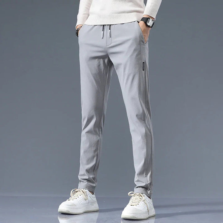 Men's Cotton Tailored Trousers – Straight-Leg Smart Casual – view 6