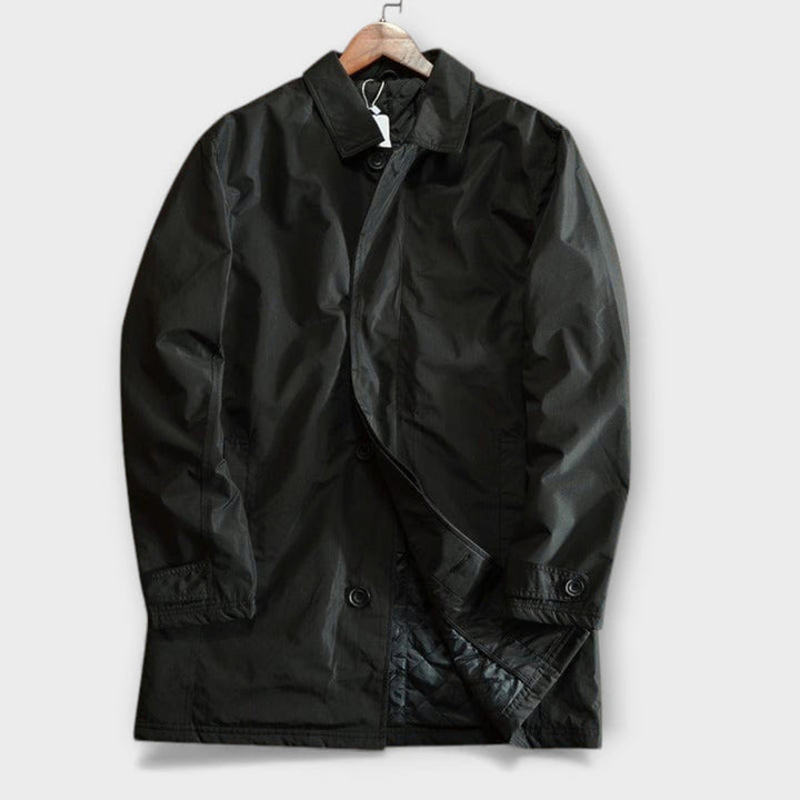 Men's Technical Cotton Trench Coat – Versatile City Layer – view 4