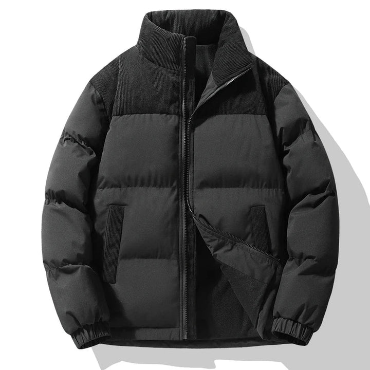 Men's Quilted Corduroy Panel Jacket – Insulated Casual Coat – view 6