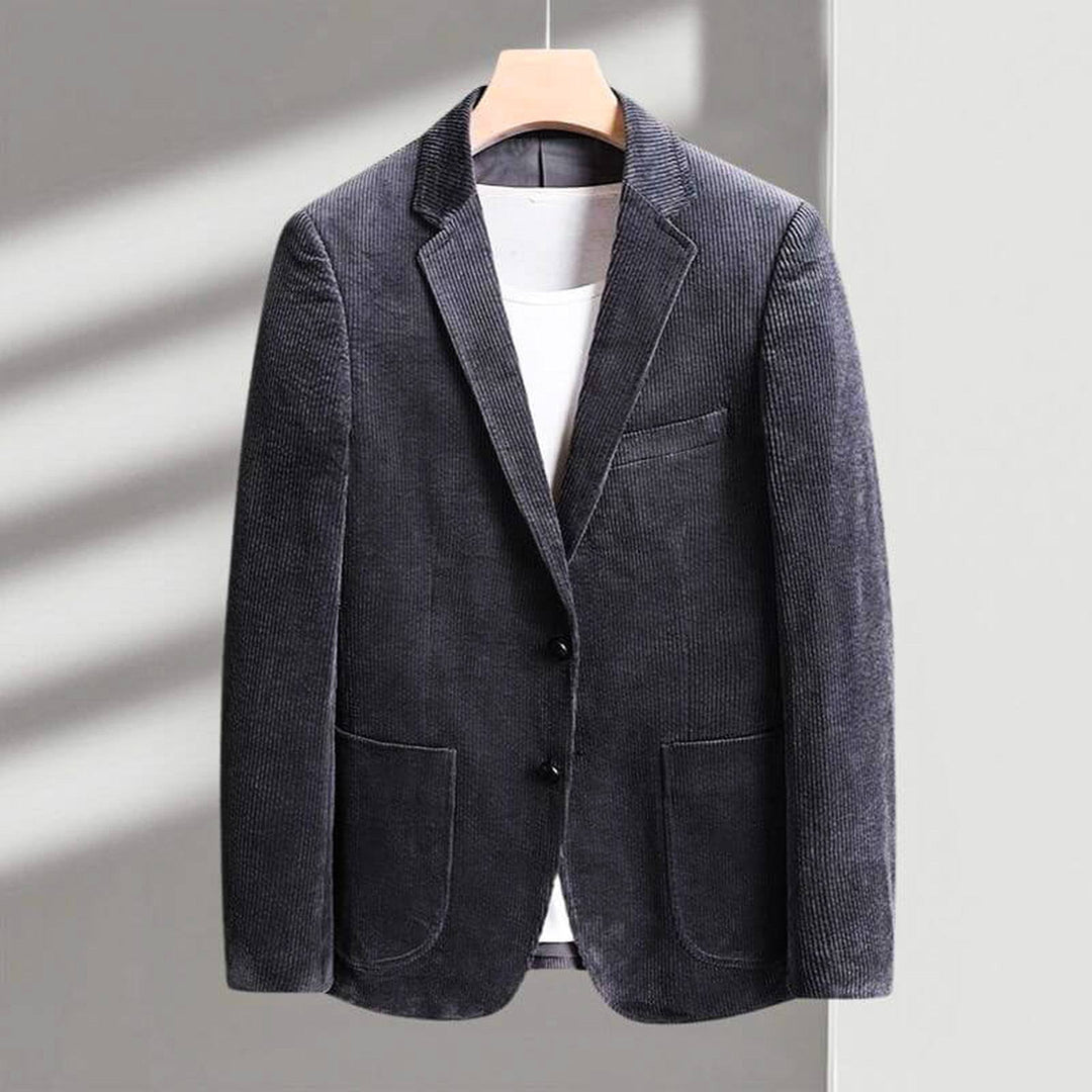 Men's Corduroy Blazer – Smart Casual Tailored Sport Coat – view 2