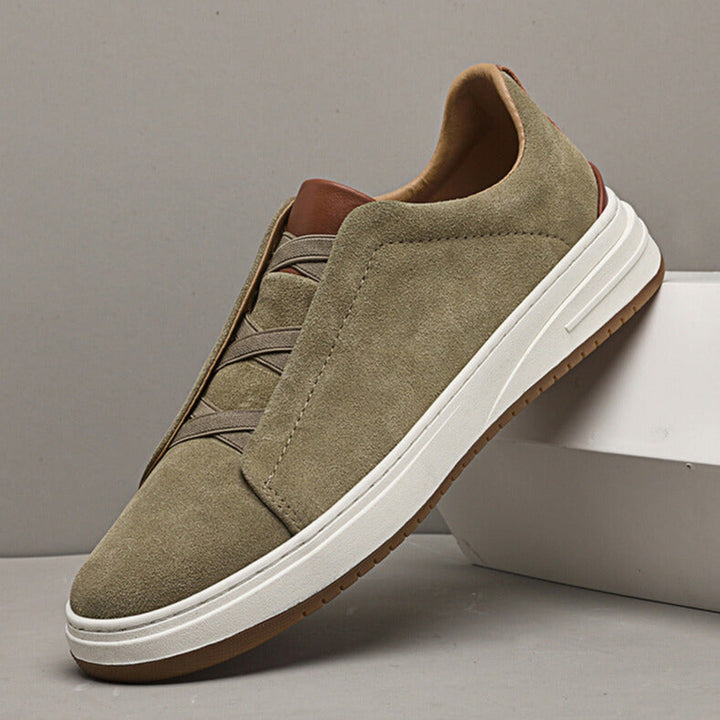 Men's Suede Slip-On Sneakers – Cushioned Everyday Trainers – view 12