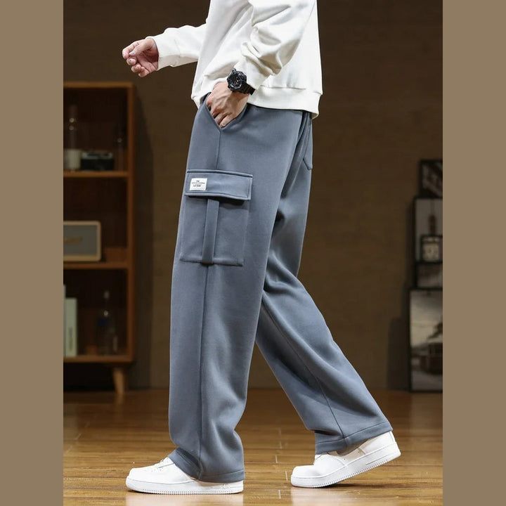 Men's Cotton-Blend Cargo Joggers – Relaxed Wide-Leg Comfort – view 4