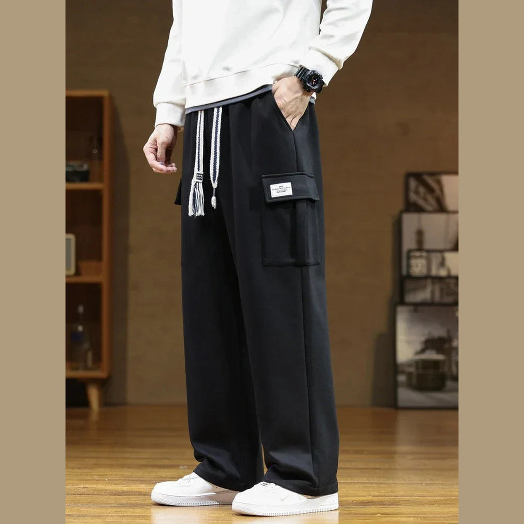 Men's Cotton-Blend Cargo Joggers – Relaxed Wide-Leg Comfort – view 6