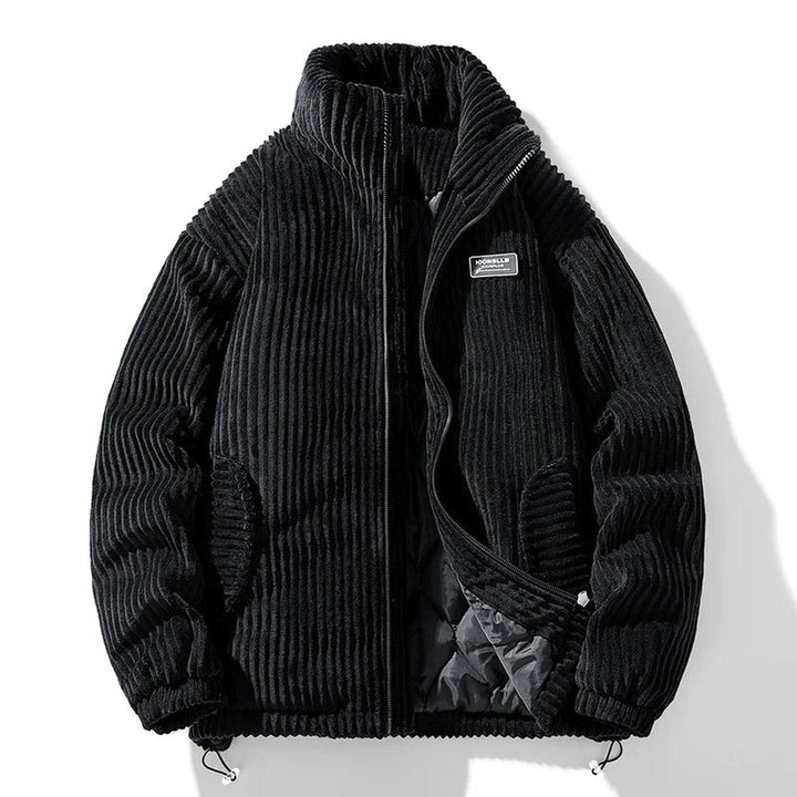 Men's Corduroy Jacket – Quilted Lining – Funnel Neck Warmth – view 11