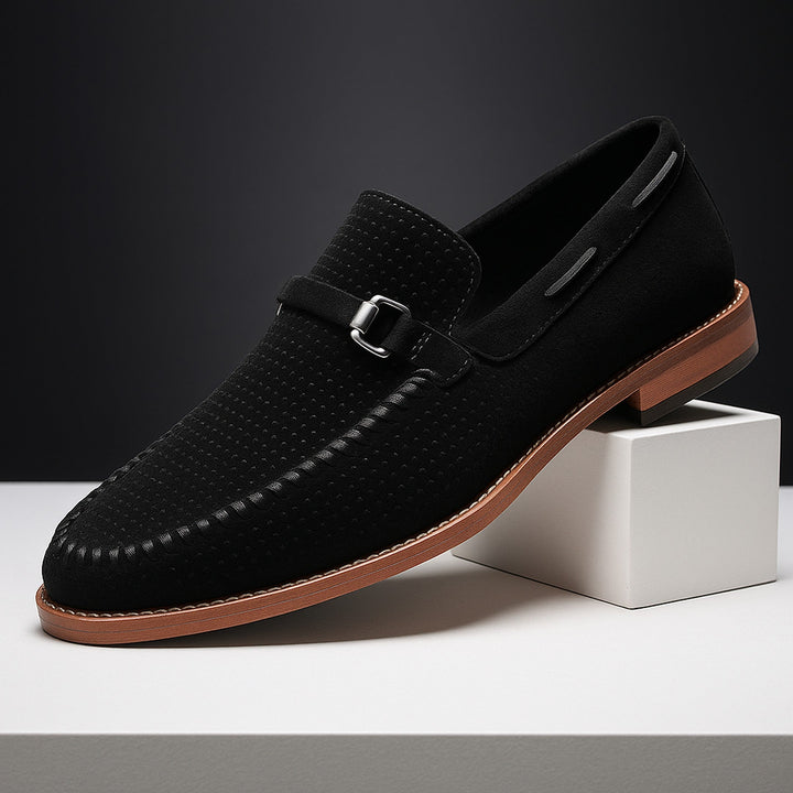 Men's Suede Loafers with Buckle – Breathable Slip-On Shoes – view 3