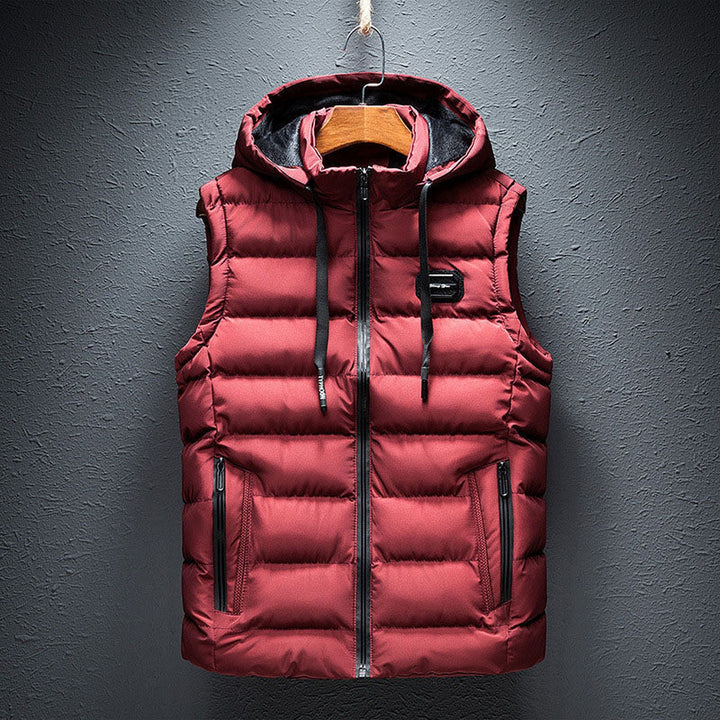 Men's Quilted Hooded Gilet – Lightweight Layering Body Warmer – view 6
