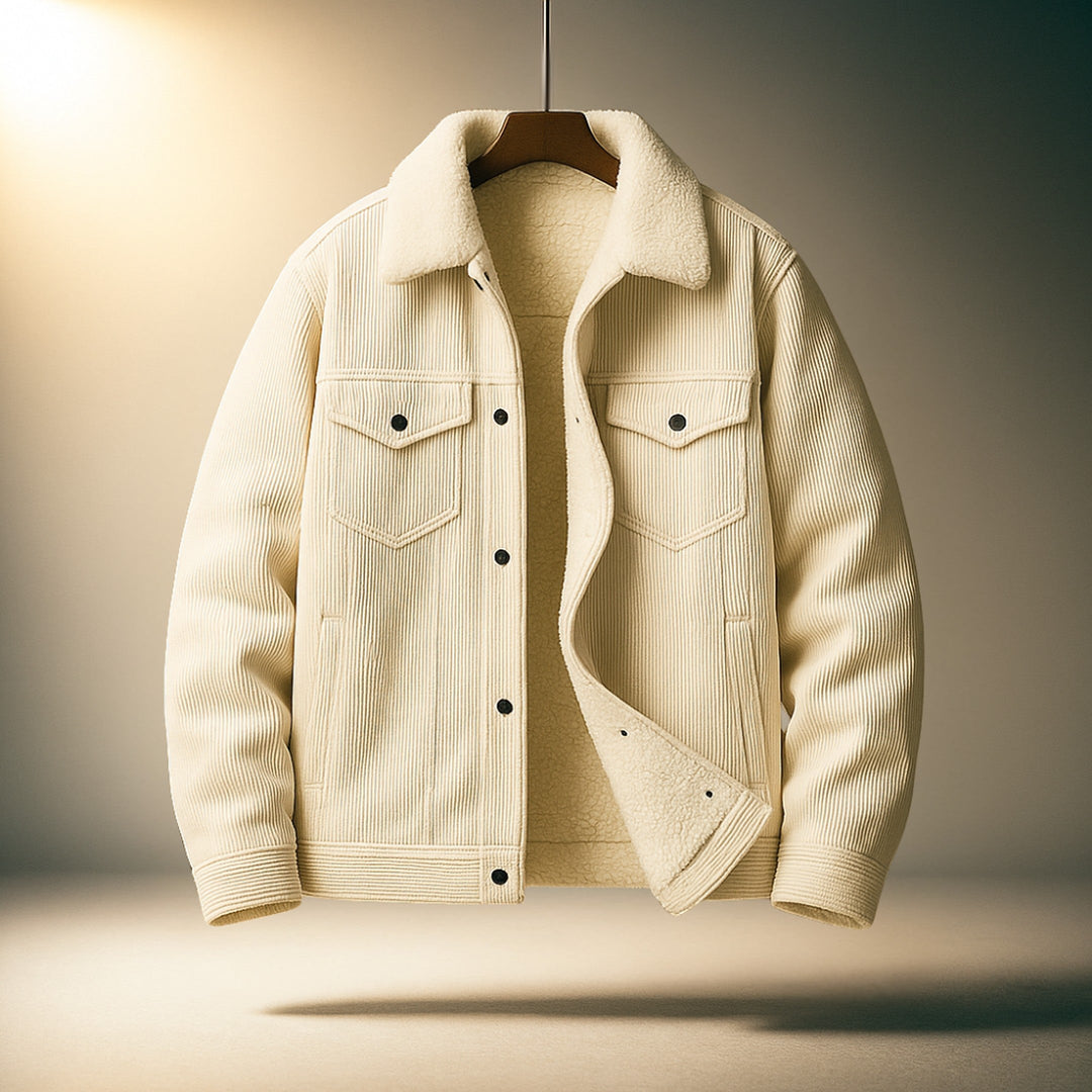 Men's Corduroy Jacket – Sherpa-Lined Warm Transitional Layer – view 9