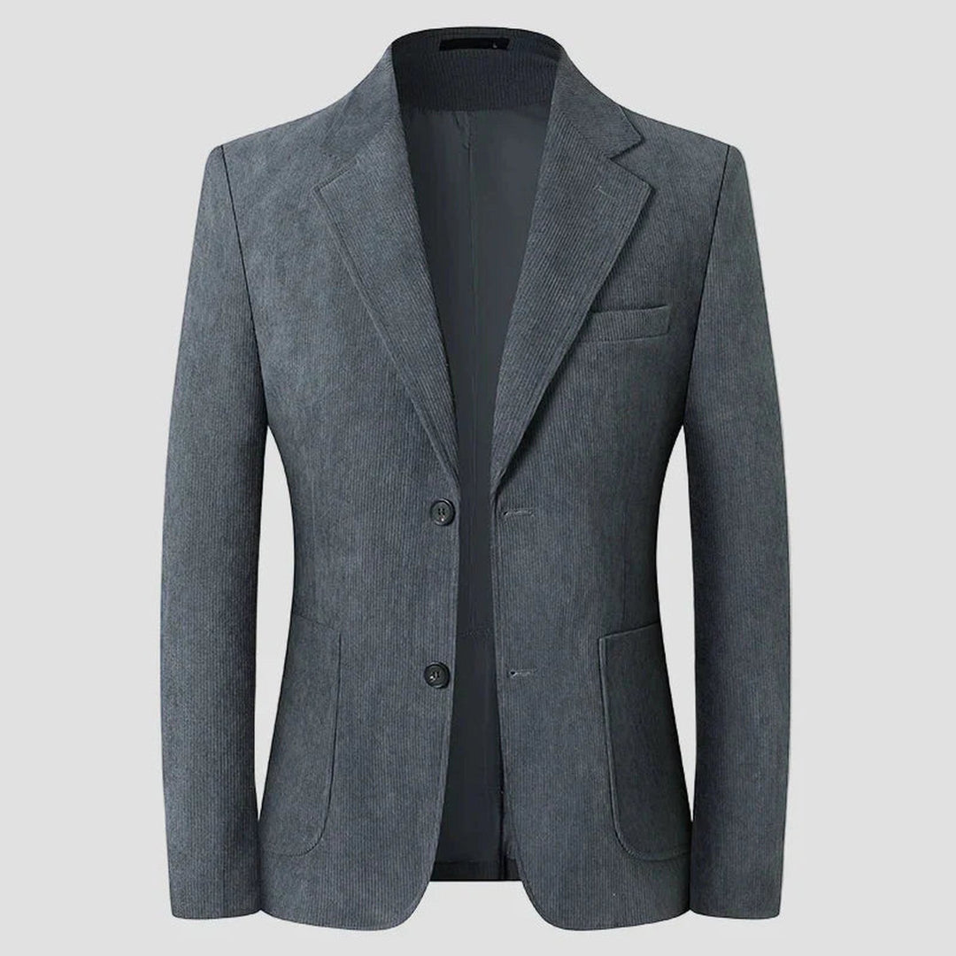 Men's Corduroy Blazer – Tailored Patch-Pocket Sport Coat – view 3