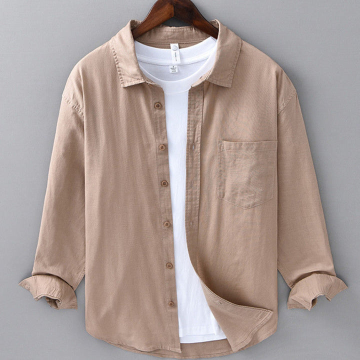 Men's 100% Linen Shirt – Breathable Relaxed Summer Fit – view 8