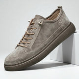 Men's Suede Lace-Up Trainers – Lightweight Casual Shoes