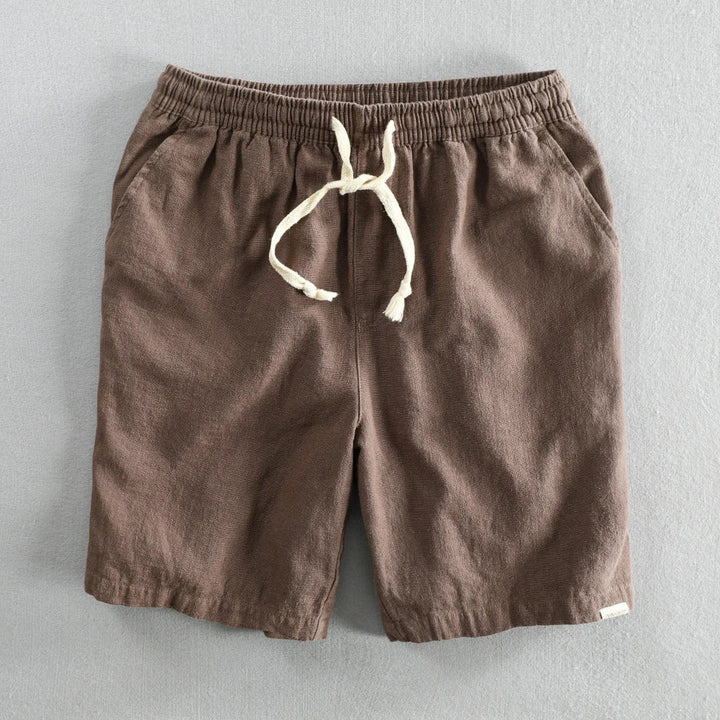 Men's Amalfi Linen Shorts – Drawstring Summer Holiday Shorts – view 4