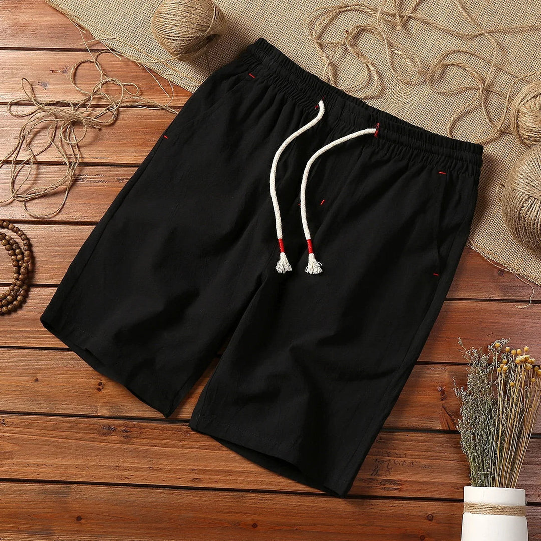 Men's Cotton Drawstring Shorts – Lightweight Summer Comfort – view 3