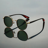Men's Round Metal Sunglasses – UV400 Retro Everyday Shades