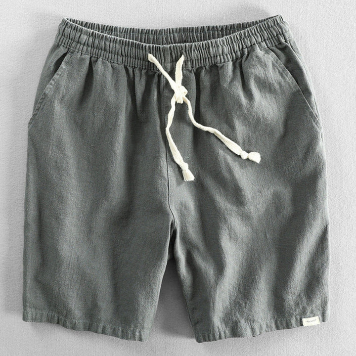Men's Cotton-Linen Shorts – Drawstring Weekend Comfort – view 7