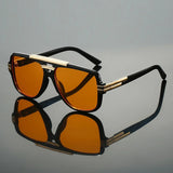 Men's Aviator Sunglasses – Retro Metal Frame, UV400 Lenses