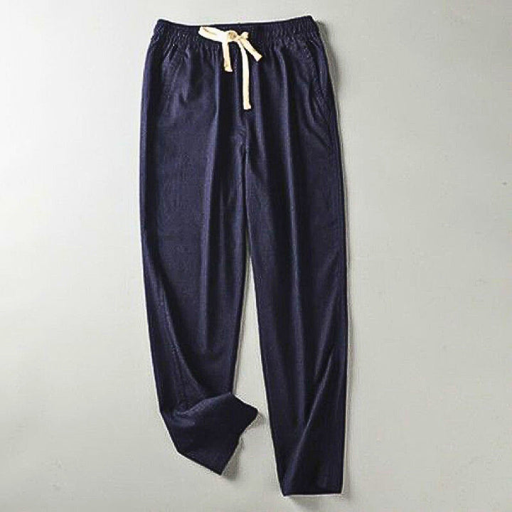 Men's Cotton Drawstring Trousers – Lightweight Everyday Comfort – view 4