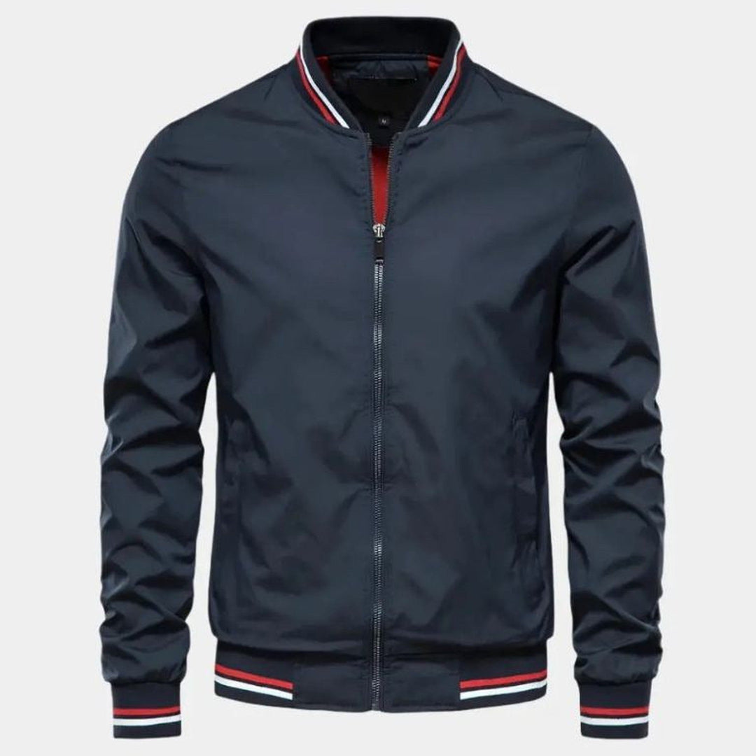 Men's Lightweight Bomber Jacket – Ribbed Smart Casual Layer – view 2