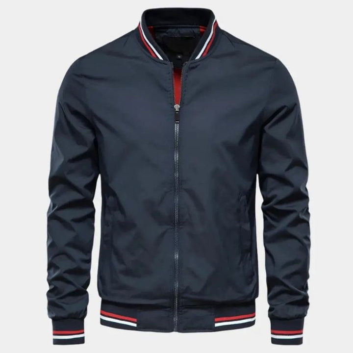 Men's Lightweight Bomber Jacket – Ribbed Smart Casual Layer – view 2