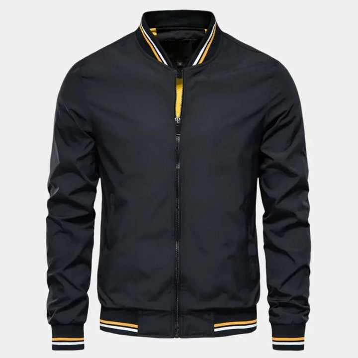 Men's Lightweight Bomber Jacket – Ribbed Smart Casual Layer – view 4
