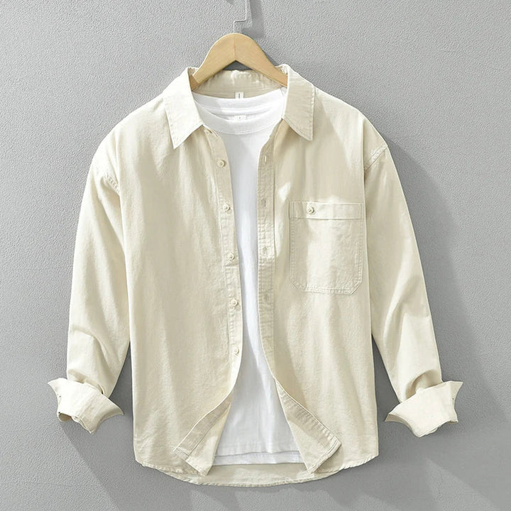 Men's Cotton Long Sleeve Shirt – Breathable Everyday Layer – view 3