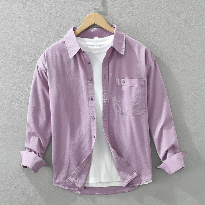 Men's Cotton Long Sleeve Shirt – Breathable Everyday Layer – view 4