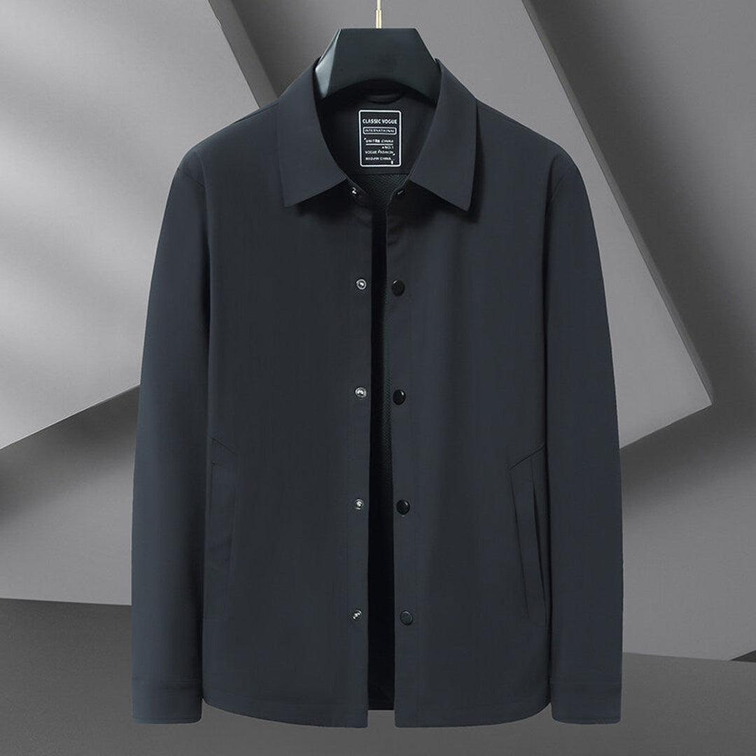 Men's Water-Repellent Snap Jacket – Lightweight Everyday Layer – view 2