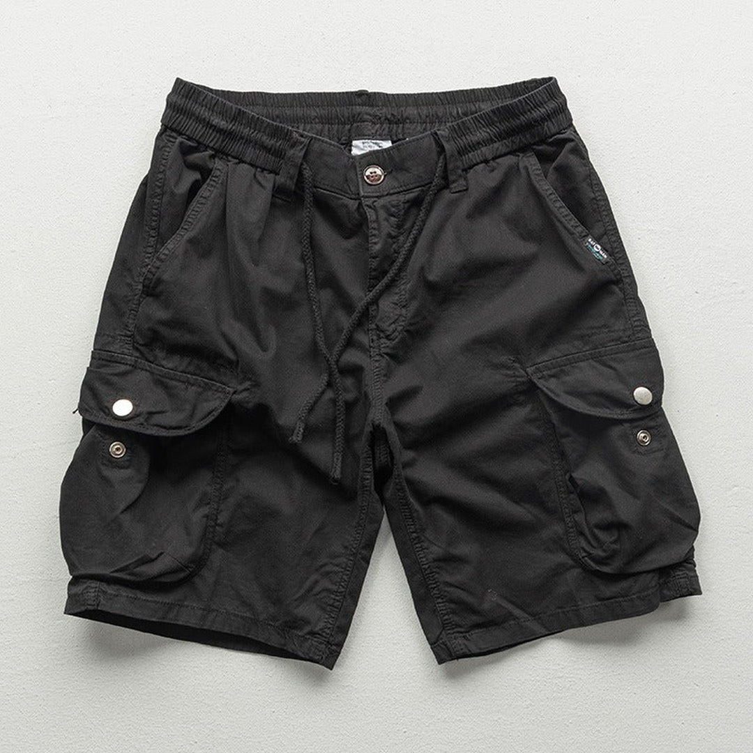 Men's Lightweight Cargo Shorts – Stretch Waist Walking Shorts – view 2