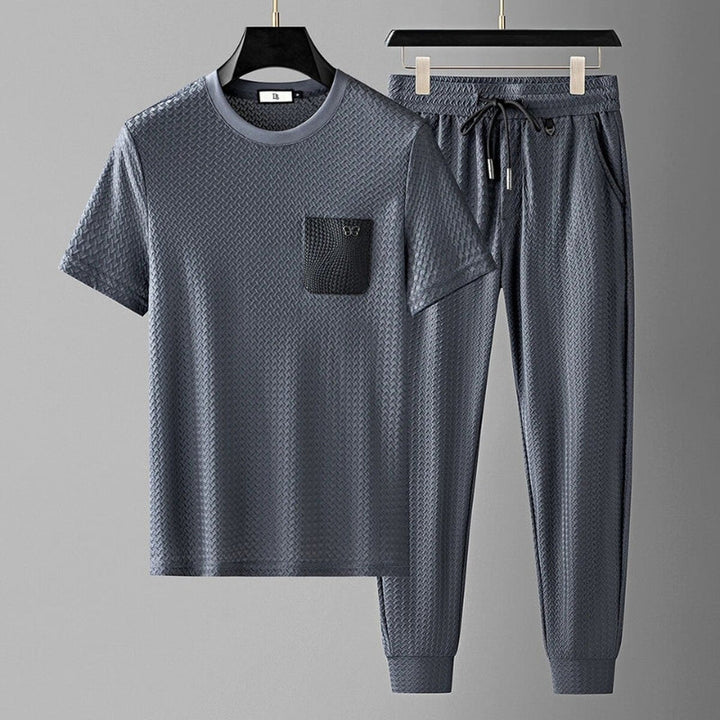 Men's Jacquard Lounge Set – Textured Knit Co-ord for Easy Days – view 8