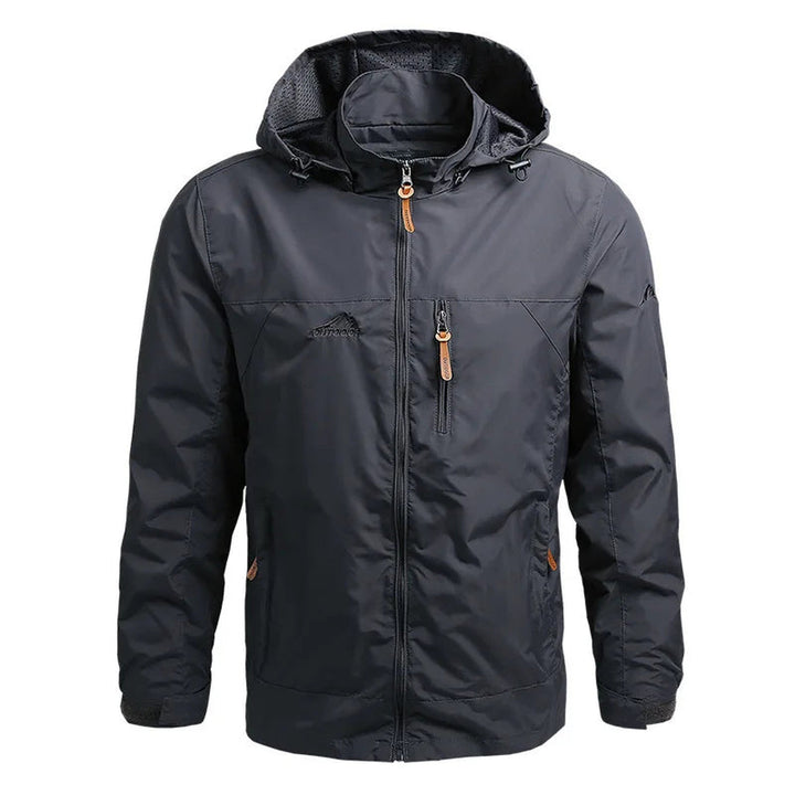 Men's Water-Resistant Shell Jacket – All-Weather Explorer – Army Green