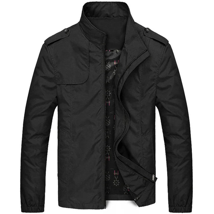 Men's Lightweight Wind-Resistant Jacket – City Layering Shell – Black