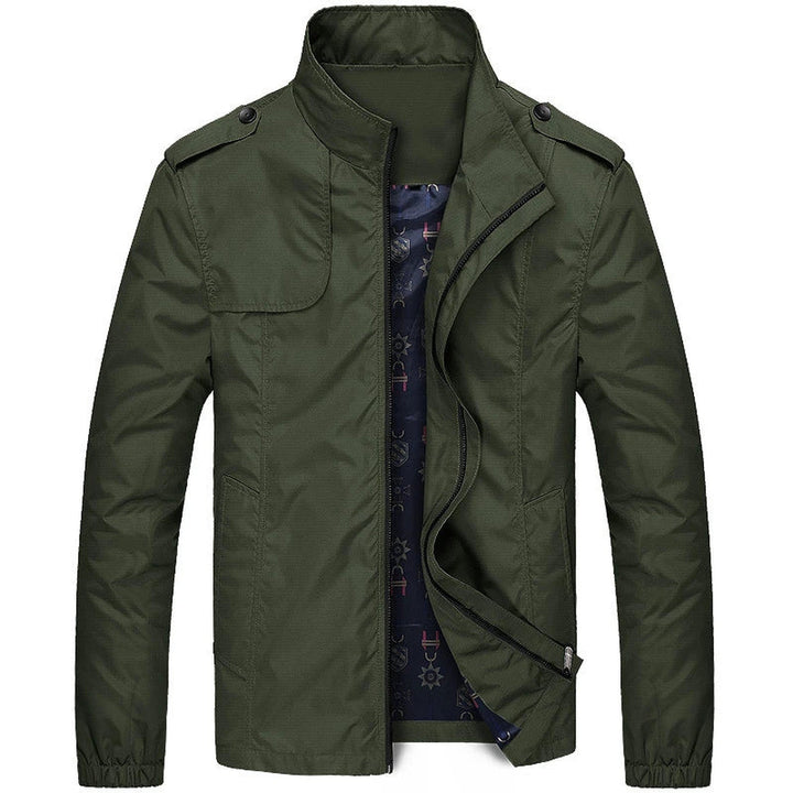 Men's Lightweight Wind-Resistant Jacket – City Layering Shell – Green