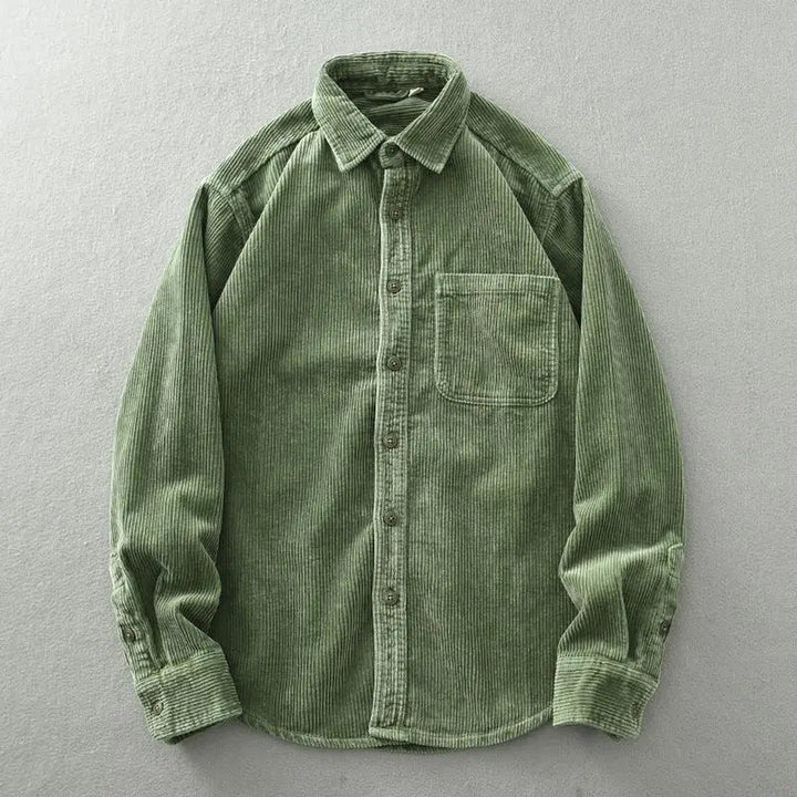 Men's Fine-Wale Corduroy Shirt – Relaxed Autumn Essential